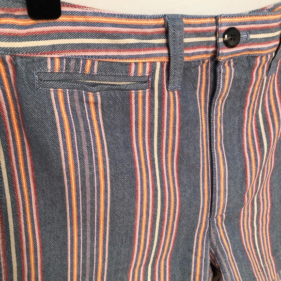 Madewell Rainbow Striped Emmett High Waist Shorts - Picture 4 of 6